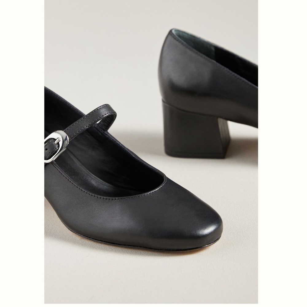 New!  REFORMATION Max Mary Janes with Block Heels, Sz 38.